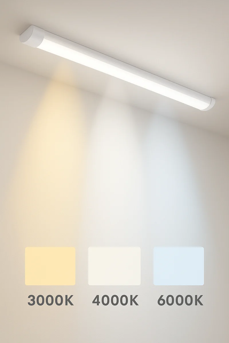 LED-Batten-Leuchtstofflampe 60CM 10/15/20W | CCT - Lichtfarbe | LOTUS | Weiß
