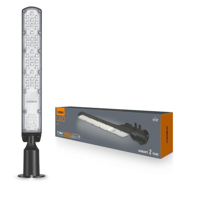 LED Straßenlaterne schwarz PLAYA | Eco-Serie | 100W | IP65 | 100lm/w | 5000K
