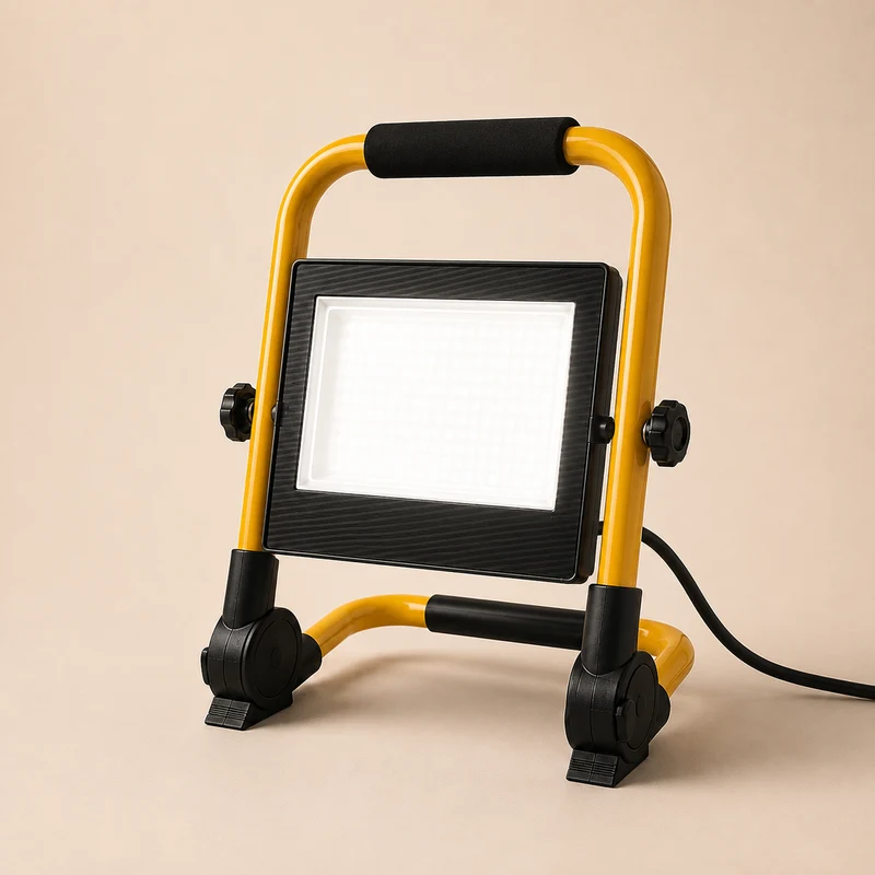 LED-Bauleuchte auf Gestell | Eco-Serie | 100 Watt | IP65 | 4500K – Tageslichtweiß