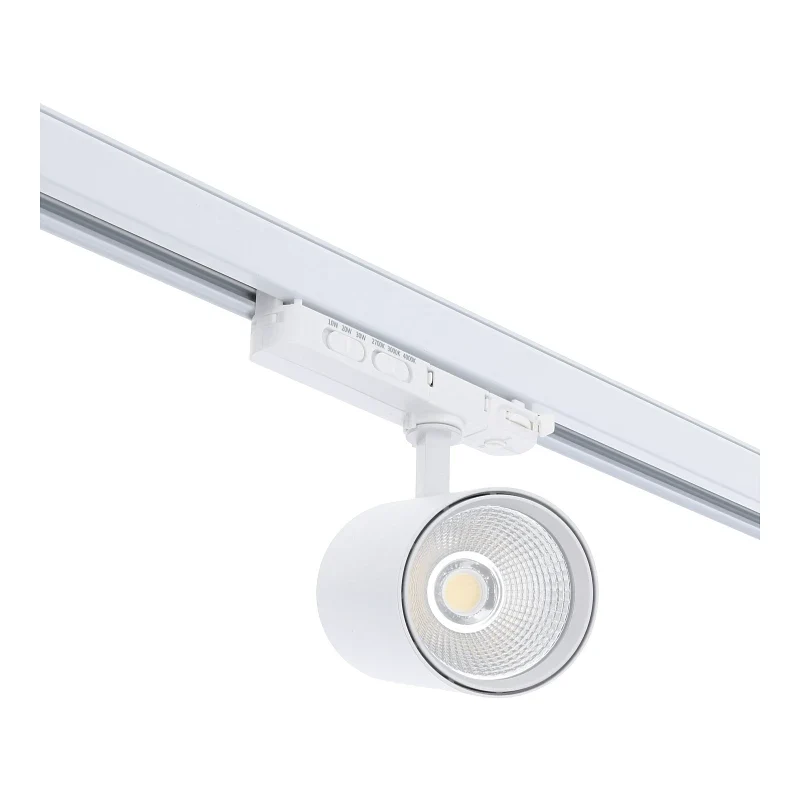 3-Phasen-Schienenspot | Rosalin | 10W-20W-30W | Weiß | Dimmbar | CCT-Schalter