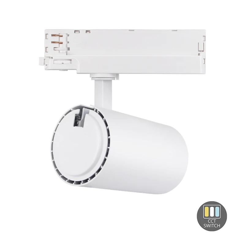 3-Phasen-Schienenspot | Rosalin | 10W-20W-30W | Weiß | Dimmbar | CCT-Schalter