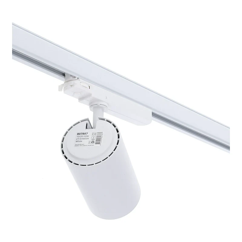 3-Phasen-Schienenspot | Rosalin | 10W-20W-30W | Weiß | Dimmbar | CCT-Schalter