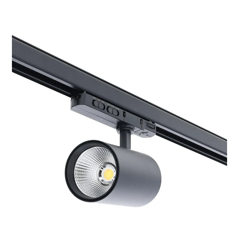 3-Phasen-Schienenspot | Rosalin | 10W-20W-30W | Schwarz | Dimmbar | CCT-Schalter