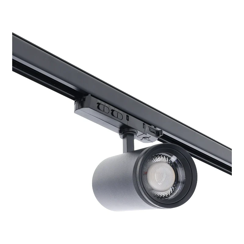 3-Phasen-Schienenspot | Zoombar | Wattschalter | CCT-Schalter | Schwarz