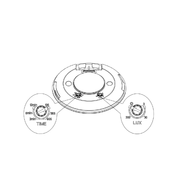 Aufputz-LED-Präsenzsensor / Sensor | Weiß