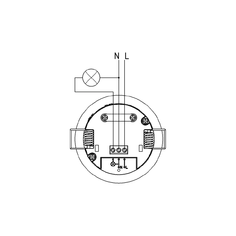 Integrierter LED-Präsenzsensor | IP54 | Weiß