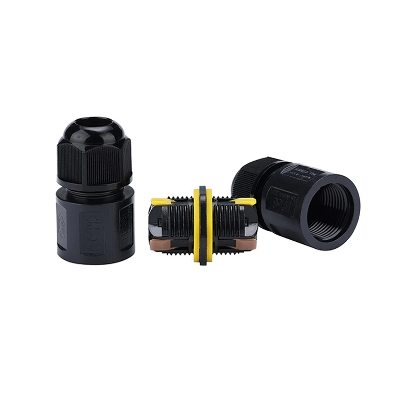3-poliger, wasserdichter I-Shape-Schnellverbinder | Für 4–11 mm Kabel