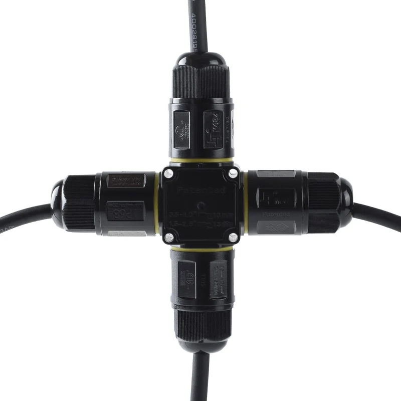 3Pin X-SHAPE Wasserdichter SCHNELLVERbinder | Für 4–11 mm Kabel