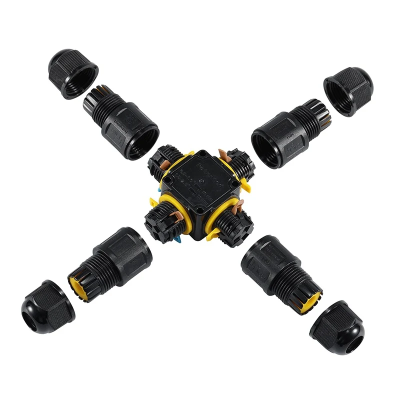 3Pin X-SHAPE Wasserdichter SCHNELLVERbinder | Für 4–11 mm Kabel