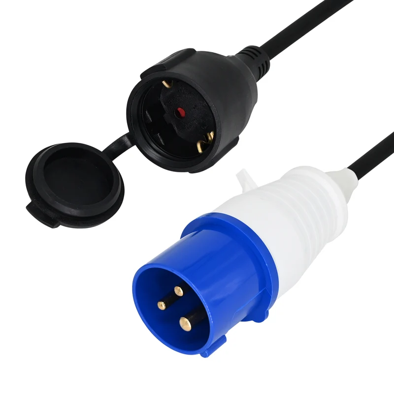 Campingstecker | Geerdet | 25cm Kabel