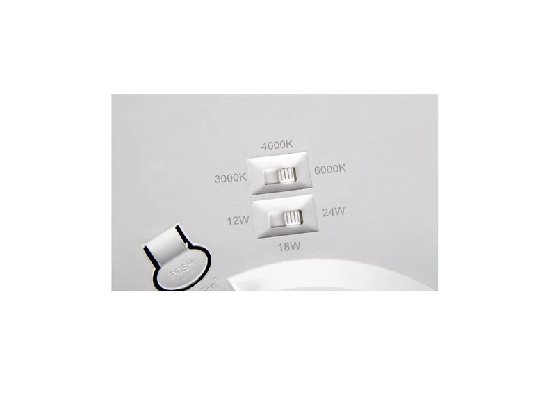 LED Deckenleuchte rund | 30CM | 12/18/24 Watt | Lichtfarbe einstellbar | Schwarz