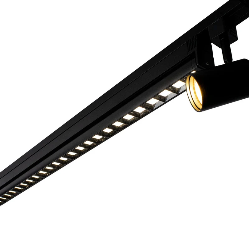 LED 1-Phasen-Stromschienenleuchte | Schwarz | 36 Watt | 90cm | 4000K – Naturweiß