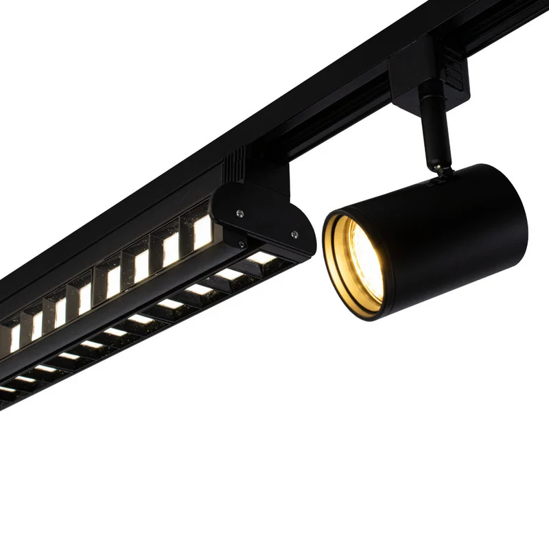 LED 1-Phasen-Duo-Schienenleuchte | Schwarz | 48 Watt | 60cm | 4000K – Naturweiß