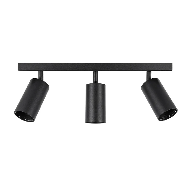 LED-Deckenaufbauspot | 3-Licht | schwarz | 3 x GU10-Fassung