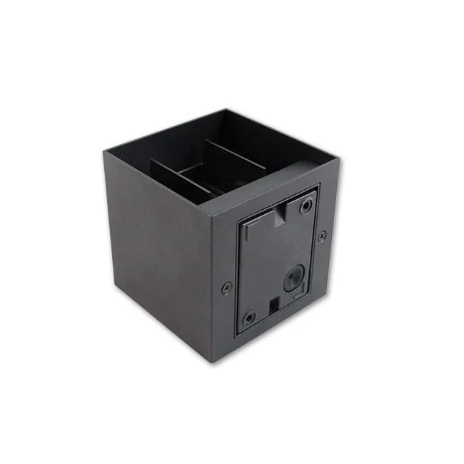 LED-Würfel-Wandleuchte | Dimmbar | IP44 | G9-Fassung | Schwarz