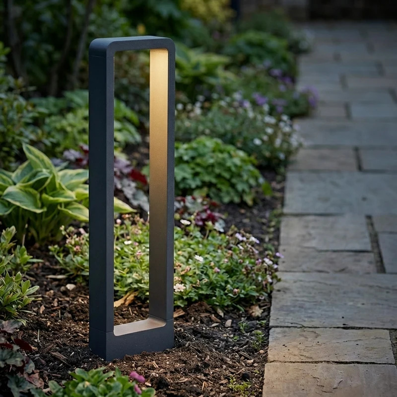 LED Garden Post - Stehende Außenleuchte | 7 Watt | 40cm | Schwarz | IP65 | 3000K - Warmweiß | BALI