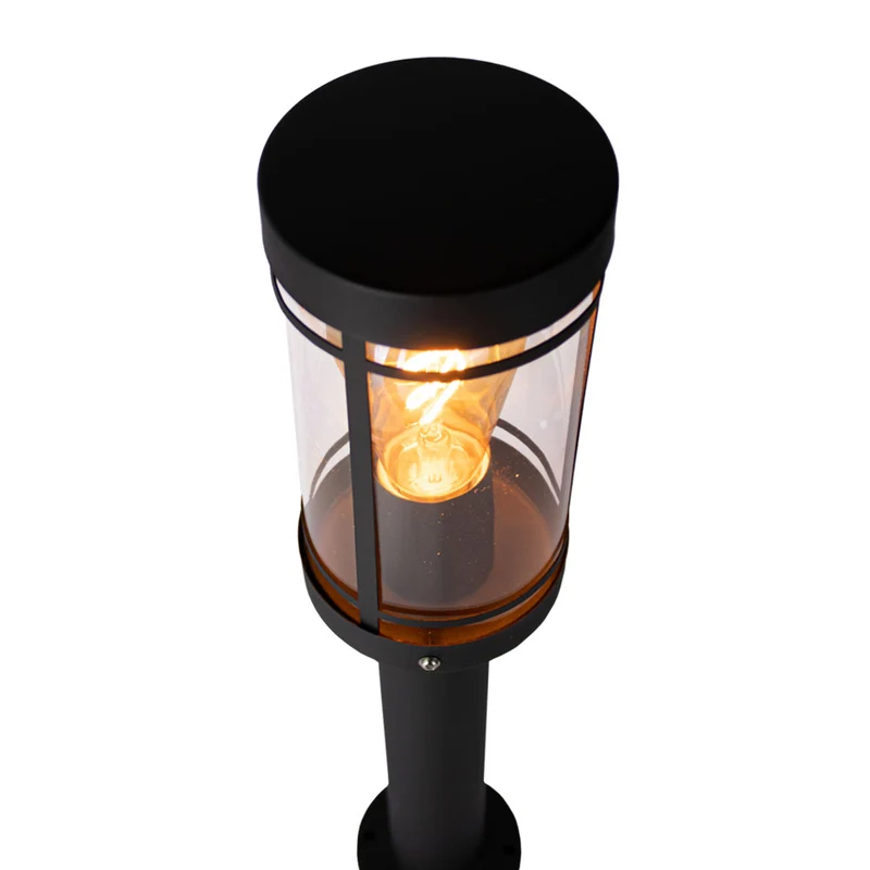 LED-Gartenpfosten - Sockel - Stehende Außenleuchte | 80cm | Schwarz | IP44 – HOEDY