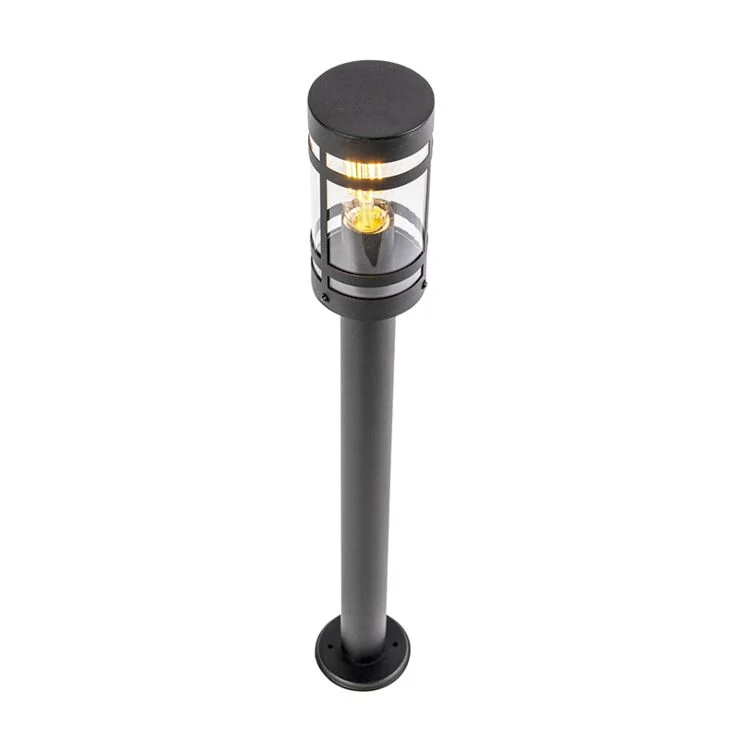 LED-Gartenpfosten - Sockel - Stehende Außenleuchte | 80cm | Schwarz | IP44 – HOEDY
