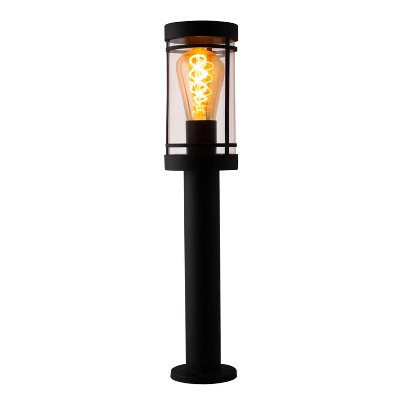 LED-Gartenpfosten - Sockel - Stehende Außenleuchte | 50cm | Schwarz | IP44 – HOEDY