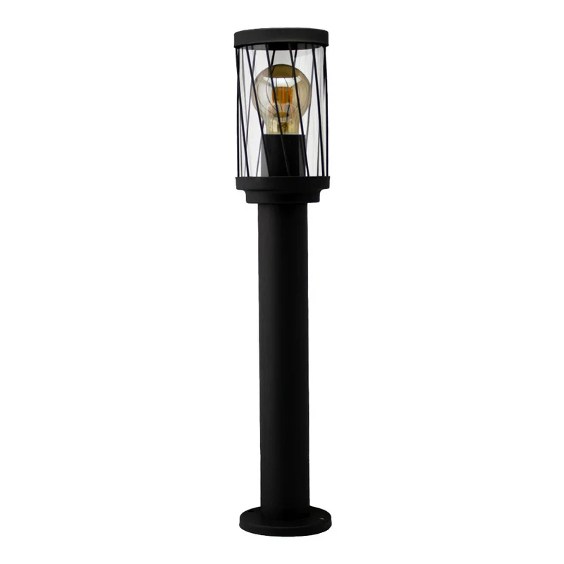 LED-Gartenpfosten - Sockel - Stehende Außenleuchte | 50cm | Schwarz | IP44 – TOMBA