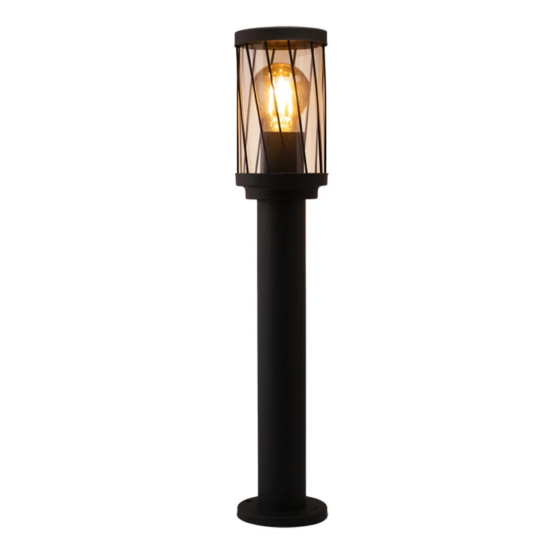 LED-Gartenpfosten - Sockel - Stehende Außenleuchte | 50cm | Schwarz | IP44 – TOMBA