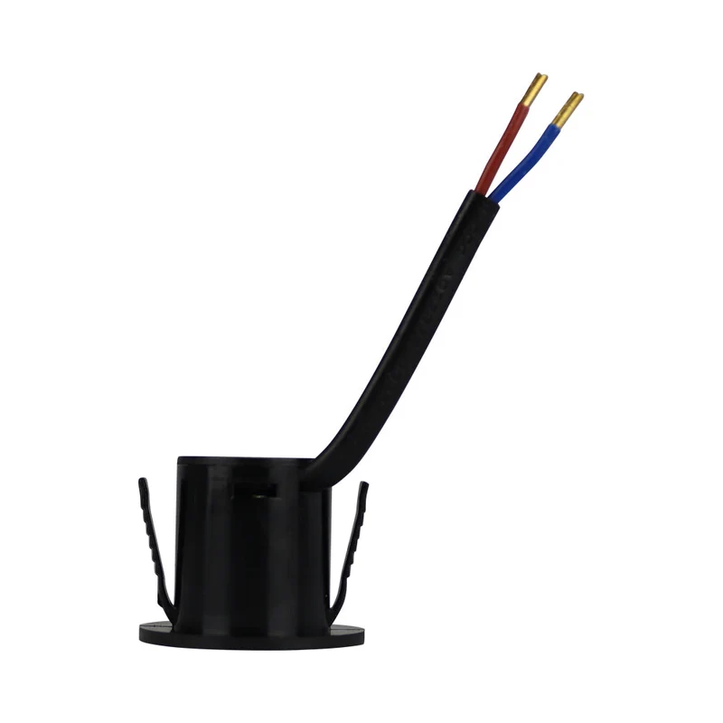 LED Mini Einbaustrahler | Ø35mm | 1W | IP20 | Nicht dimmbar | Schwarz | 3000K warmweiß