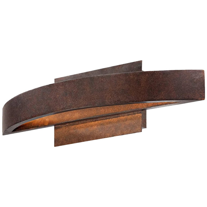 Possini Euro Coppered Arch Indoor Outdoor Led Wall Sconce