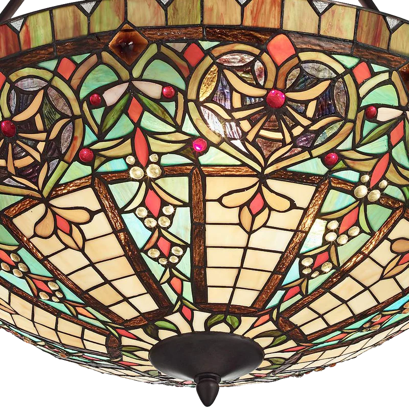 Corazon Bronze 25wide Robert Louis Tiffany Pendant Light