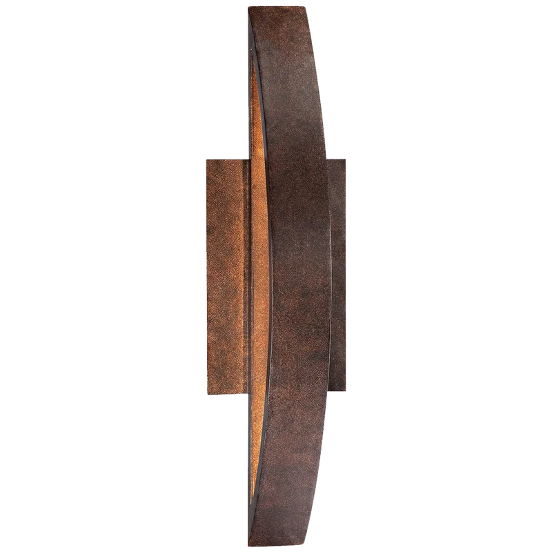 Possini Euro Coppered Arch Indoor Outdoor Led Wall Sconce