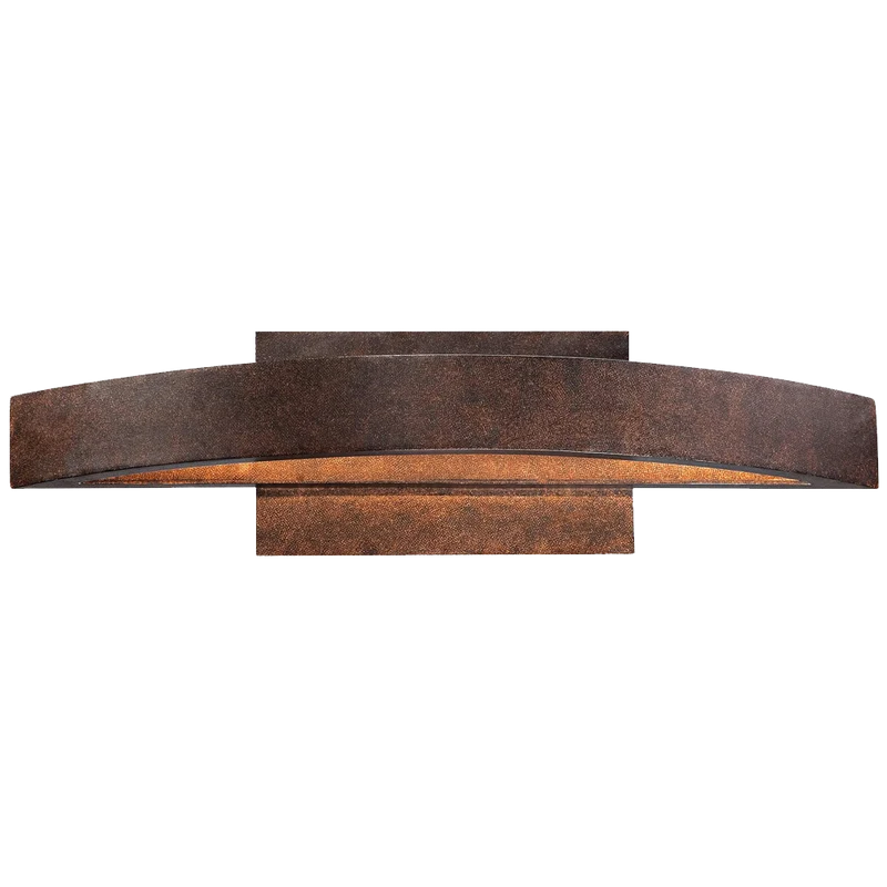 Possini Euro Coppered Arch Indoor Outdoor Led Wall Sconce