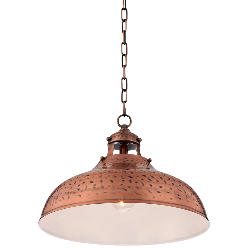 Essex 16wide Dyed Copper Metal Pendant Light