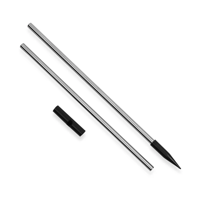 4er-Set Solar-Gartenlichter in Feuerwerksform mit 8 Leuchtmodi und Lichtsensor, mit Erdspieß, 80 cm, Schwarz