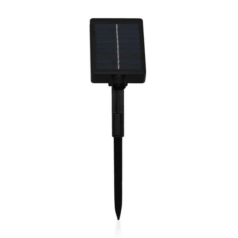 4er-Set Solar-Gartenlichter in Feuerwerksform mit 8 Leuchtmodi und Lichtsensor, mit Erdspieß, 80 cm, Schwarz