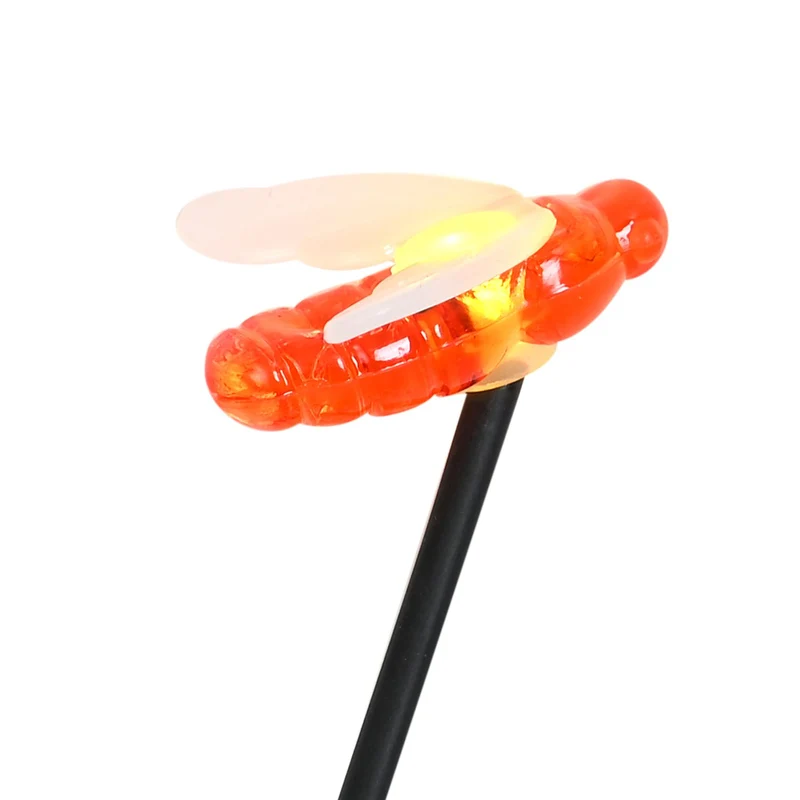 4er-Set Solar-Gartenlichter in Feuerwerksform mit 8 Leuchtmodi und Lichtsensor, mit Erdspieß, 80 cm, Schwarz