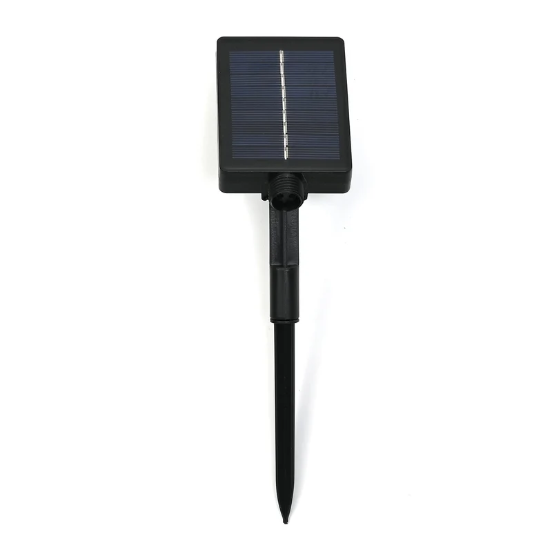 4er-Set Solar-Gartenlichter in Feuerwerksform mit 8 Leuchtmodi und Lichtsensor, mit Erdspieß, 80 cm, Schwarz