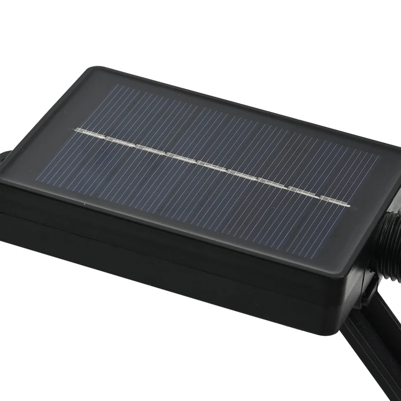 4er-Set Solar-Gartenlichter in Feuerwerksform mit 8 Leuchtmodi und Lichtsensor, mit Erdspieß, 80 cm, Schwarz