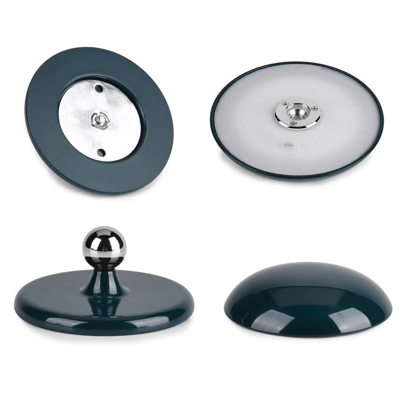 LIVMORE - 2-in-1 Magnetische LED-Tisch- und Wandleuchte, wiederaufladbar, 2400 mAh, 15,5 x 15,5 x 21 cm, Grün