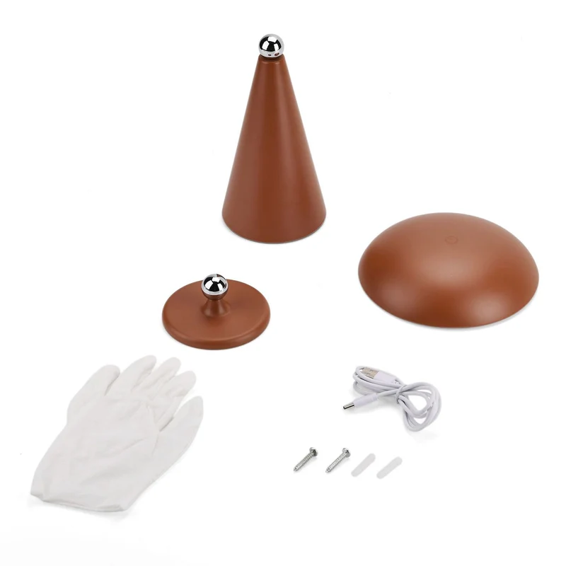 LIVMORE - 2-in-1 Magnetische LED-Tisch- und Wandleuchte, wiederaufladbar, 2400 mAh, 15,5 x 15,5 x 21 cm, Grün