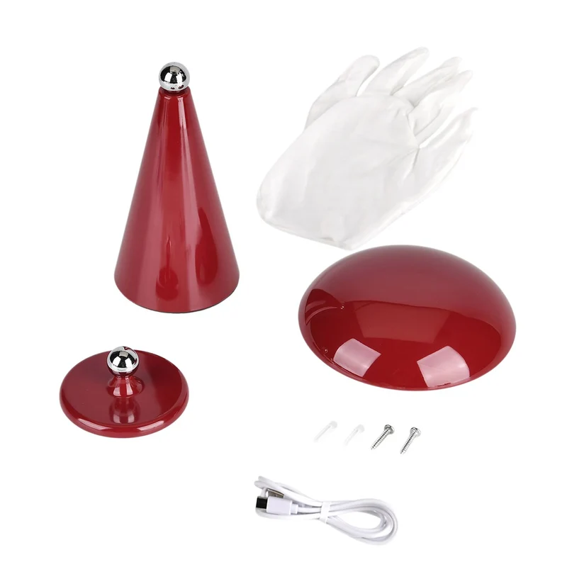 LIVMORE - 2-in-1 Magnetische LED-Tisch- und Wandleuchte, wiederaufladbar, 2400 mAh, 15,5 x 15,5 x 21 cm, Grün