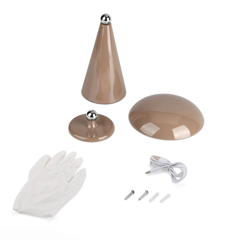 LIVMORE - 2-in-1 Magnetische LED-Tisch- und Wandleuchte, wiederaufladbar, 2400 mAh, 15,5 x 15,5 x 21 cm, Grün