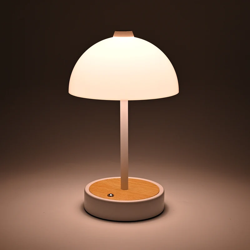LIVEMORE - Designer Insipiriertes Tischlampe im Kuppeldesign mit Touch-Steuerung, 3000K/4500K/6000K Lichtfarbe, Größe 16x16x26,5 cm, Schwarz