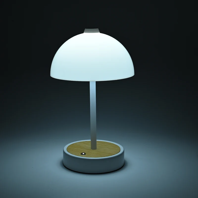 LIVEMORE - Designer Insipiriertes Tischlampe im Kuppeldesign mit Touch-Steuerung, 3000K/4500K/6000K Lichtfarbe, Größe 16x16x26,5 cm, Schwarz