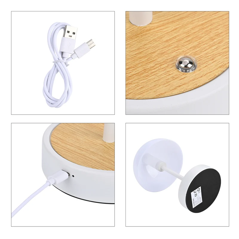 LIVEMORE - Designer Insipiriertes Tischlampe im Kuppeldesign mit Touch-Steuerung, 3000K/4500K/6000K Lichtfarbe, Größe 16x16x26,5 cm, Schwarz