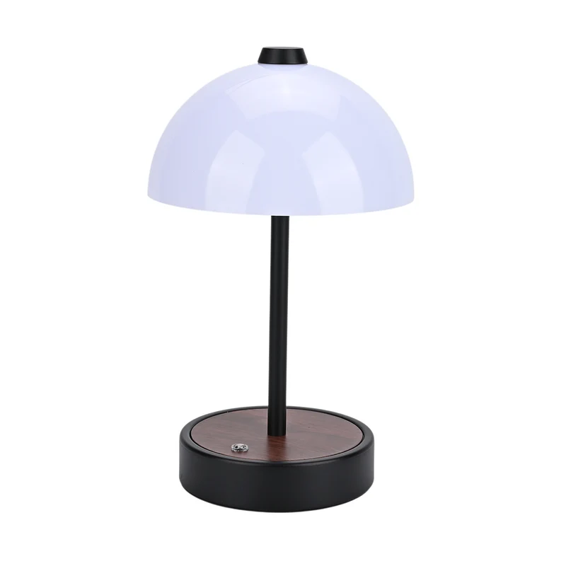 LIVEMORE - Designer Insipiriertes Tischlampe im Kuppeldesign mit Touch-Steuerung, 3000K/4500K/6000K Lichtfarbe, Größe 16x16x26,5 cm, Schwarz