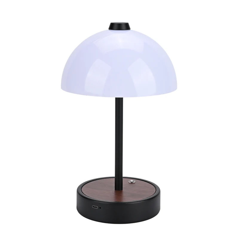 LIVEMORE - Designer Insipiriertes Tischlampe im Kuppeldesign mit Touch-Steuerung, 3000K/4500K/6000K Lichtfarbe, Größe 16x16x26,5 cm, Schwarz