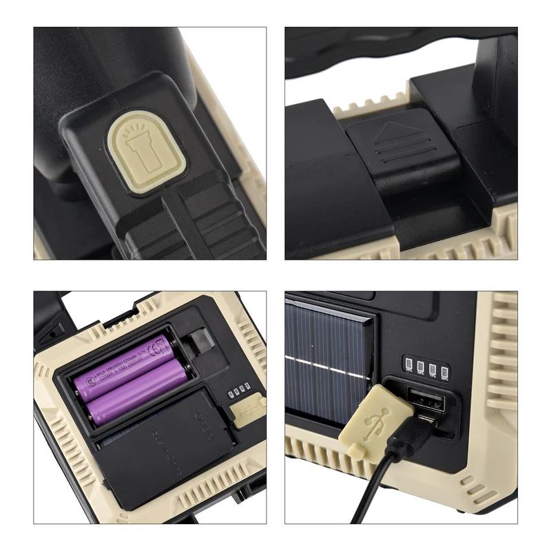 LED Power Arbeitsleuchte mit 200 Lumen, wiederaufladbar, Creme