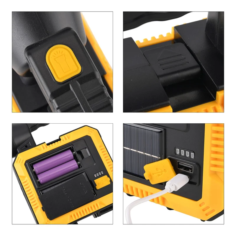 LED Power Arbeitsleuchte mit 200 Lumen, wiederaufladbar, Creme