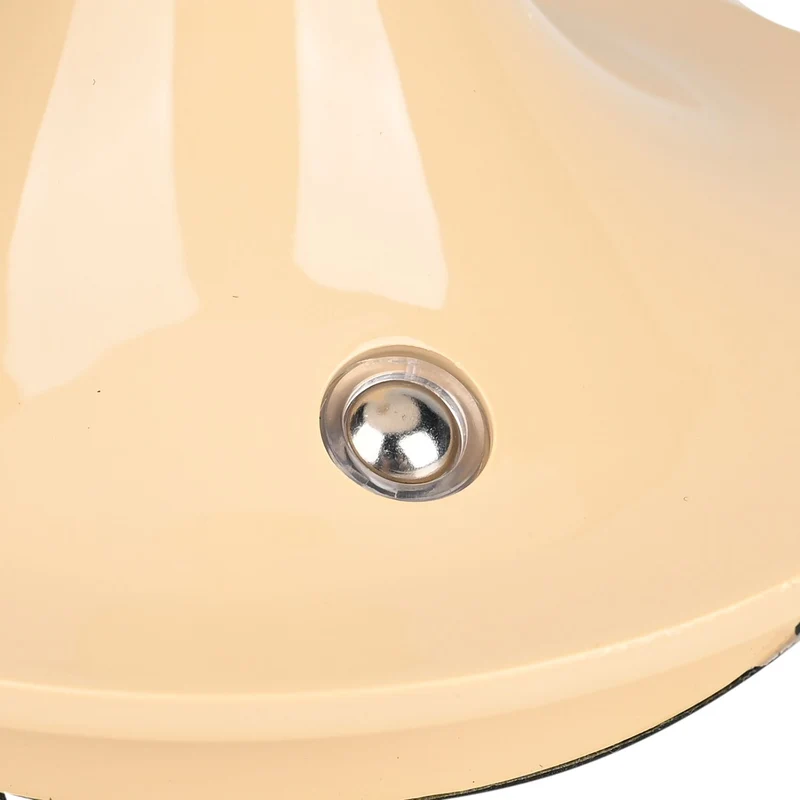 Designerlampe: Kabellos dimmbare Pilz-Tischlampe mit 3 Lichteinstellungen, weiß