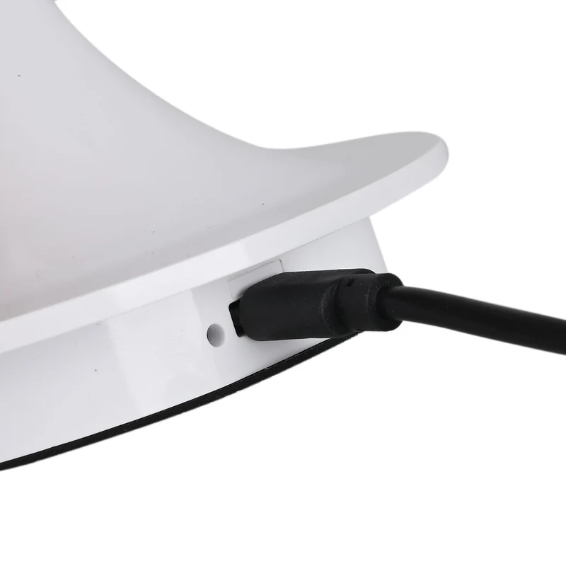 Designerlampe: Kabellos dimmbare Pilz-Tischlampe mit 3 Lichteinstellungen, weiß