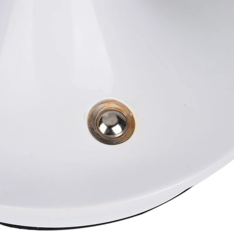 Designerlampe: Kabellos dimmbare Pilz-Tischlampe mit 3 Lichteinstellungen, weiß